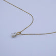 Laden Sie das Bild in den Galerie-Viewer, Kette 333er 8 K Gold Anhänger 585er 14 K Gold mit 0.30 ct. Diamant / 42 cm
