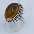 Laden Sie das Bild in den Galerie-Viewer, Vintage Damenring 925er Silber mit Bernstein 54 17,2 mm Ø
