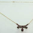 Laden Sie das Bild in den Galerie-Viewer, Vintage Damen Collier mit Turmalin 333er 8 Karat Gold 43cm
