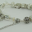 Laden Sie das Bild in den Galerie-Viewer, Damen 925er Silber Bettelarmband mit Farbsteinen 19 cm
