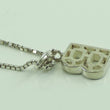 Laden Sie das Bild in den Galerie-Viewer, Vintage Damen 835er Silber Kette mit Zirkonia Anhänger 925er Silber "B"
