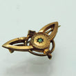 Laden Sie das Bild in den Galerie-Viewer, Antike Brosche mit Rubin &amp; Opal triblette / Biedermeier Schmuck
