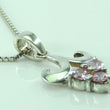 Laden Sie das Bild in den Galerie-Viewer, Vintage Damen Kette 835er Silber mit Amethyst Anhänger 925er
