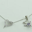 Laden Sie das Bild in den Galerie-Viewer, Vintage Damen Halskette 925er Silber &amp; Anhänger mit Amethyst

