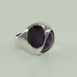 Laden Sie das Bild in den Galerie-Viewer, Vintage Damenring 925er Silber mit Amethyst 54 17,2 mm Ø
