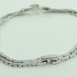 Laden Sie das Bild in den Galerie-Viewer, Teca Vintage Damen Armband 925er Silber mit Zirkonia 18,5 cm
