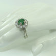 Laden Sie das Bild in den Galerie-Viewer, Damen Ring mit Smaragd &amp; Diamant ca. 2.00 ct / 750er Gold - 54 17,2 mm Ø *
