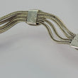 Laden Sie das Bild in den Galerie-Viewer, Vintage Damen Silberarmband mit Onyx 925er Silber
