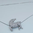 Laden Sie das Bild in den Galerie-Viewer, Kette mit Anhänger 750er Gold ca, 2,4 Karat .Diamanten Kette 14 Karat 50 cm
