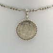 Laden Sie das Bild in den Galerie-Viewer, Vintage Kette mit Münzanhänger Sanctus Willibaldus 1979 Silber
