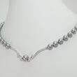 Laden Sie das Bild in den Galerie-Viewer, Süßwasserperlencollier 925er silber mit Zirkonia
