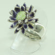 Laden Sie das Bild in den Galerie-Viewer, Vintage "Blume" Damenring 925er Silber 57 18,1 mm Ø
