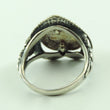 Laden Sie das Bild in den Galerie-Viewer, Vintage Trachten Ring mit Farbstein 925er Silber 53 17,0 mm Ø
