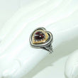 Laden Sie das Bild in den Galerie-Viewer, Vintage Trachten Ring mit Farbstein 925er Silber 53 17,0 mm Ø
