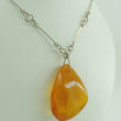 Laden Sie das Bild in den Galerie-Viewer, Vintage Damen 835er Silber Kette mit Bernstein
