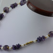 Laden Sie das Bild in den Galerie-Viewer, Vintage Kette - mit „großen Amethysten &amp; Perlen“
