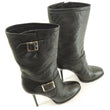 Laden Sie das Bild in den Galerie-Viewer, Jimmy Choo London Stiefel Gr. 39 Schwarz Leder Damen Schuhe Boots

