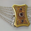Laden Sie das Bild in den Galerie-Viewer, Antikes Trachten Collier - Jugendstil um 1900-Böhmische Granatsteine 800 Silber
