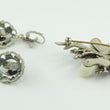 Laden Sie das Bild in den Galerie-Viewer, Vintage Trachtenschmuck Brosche und Ohrringe - Eichenblattdekor / 835er Silber

