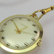 Laden Sie das Bild in den Galerie-Viewer, Vintage Adora Taschenuhr Handaufzug mit Kette vergoldet 23cm

