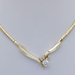 Laden Sie das Bild in den Galerie-Viewer, Collier mit ca, 0.70 ct.Diamanten &amp; Brillanten / 585er 14 Karat Gold 42 cm
