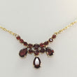 Laden Sie das Bild in den Galerie-Viewer, Vintage Damen Collier mit Turmalin 333er 8 Karat Gold 43cm

