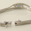 Laden Sie das Bild in den Galerie-Viewer, Silberarmband mit Topas &amp; Zirkonia / 925er Silber

