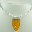 Laden Sie das Bild in den Galerie-Viewer, Vintage Damen 835er Silber Kette mit Bernstein
