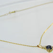 Laden Sie das Bild in den Galerie-Viewer, Kette mit Anhänger mit 0.03ct. Diamant &amp;Turmalin 333er&amp;585er Gelbgold
