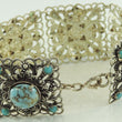 Laden Sie das Bild in den Galerie-Viewer, Vintage Damen Armband/ 800er Silber mit Türkis
