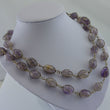 Laden Sie das Bild in den Galerie-Viewer, Vintage Damen Halskette mit Amethysten - in Silber gefasst
