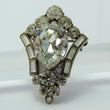Laden Sie das Bild in den Galerie-Viewer, Vintage Modeschmuck Brosche mit Glas-Steinen
