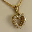 Laden Sie das Bild in den Galerie-Viewer, Vintage Anhänger mit ca. 0.80 ct Brillanten / 585er 14 Karat Gold / ohne Kette
