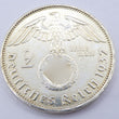 Laden Sie das Bild in den Galerie-Viewer, Drittes Reich 2 Reichsmark Silbermünze 1937 A - Hindenburg mit HK
