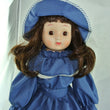 Laden Sie das Bild in den Galerie-Viewer, Tiller Puppe mit Blauem Kleid &amp; Hut / Porzellankopf &amp; Stoffkörper / ca. 44 cm
