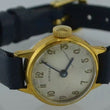 Laden Sie das Bild in den Galerie-Viewer, BIFORA Damenuhr / Handaufzug / vergoldet &amp; Lederarmband
