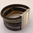 Laden Sie das Bild in den Galerie-Viewer, CRYSTAL BLUE DAMEN UHR STRASS LEDER
