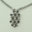 Laden Sie das Bild in den Galerie-Viewer, Vintage Damen Collier 835er Silber mit Turmalin
