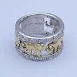 Laden Sie das Bild in den Galerie-Viewer, Vintage Damen Ring mit Zirkonia / 925er Silber -53 16,8 mm Ø
