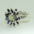 Laden Sie das Bild in den Galerie-Viewer, Vintage "Blume" Damenring 925er Silber 57 18,1 mm Ø
