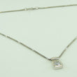 Laden Sie das Bild in den Galerie-Viewer, Vintage Damen 925er Silber Kette mit Zirkonia Anhänger
