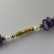 Laden Sie das Bild in den Galerie-Viewer, Vintage Kette - mit „großen Amethysten &amp; Perlen“
