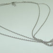 Laden Sie das Bild in den Galerie-Viewer, Vintage Damen 925er Silber doppelreihige Kette &amp; Anhänger mit Achat
