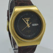 Laden Sie das Bild in den Galerie-Viewer, SEIKO - Automatic 21 Jewels - Herrenuhr / Edelstahl - vergoldet &amp; Leder
