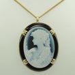 Laden Sie das Bild in den Galerie-Viewer, Vintage Gemme Brosche &amp; Anhänger / 750er Gold 18 Karat
