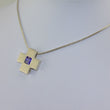 Laden Sie das Bild in den Galerie-Viewer, Kette - mit "Kreuz &amp; Amethyst“ / 925 Silber
