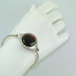Laden Sie das Bild in den Galerie-Viewer, Vintage Damen Armreif mit Achat / 925er Silber / ca. 16,5 cm
