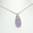 Laden Sie das Bild in den Galerie-Viewer, Vintage Damen Kette 835er Silber mit Amethyst Anhänger
