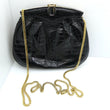 Laden Sie das Bild in den Galerie-Viewer, Vintage Bettl Moob Design Baby Krokodil Damen Handtasche Schwarz Made in Italy
