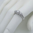 Laden Sie das Bild in den Galerie-Viewer, Past Present Future Ring Diamant 2,0 ct / 585er - 14 K Gold Gr. 55 17,5 mm Ø
